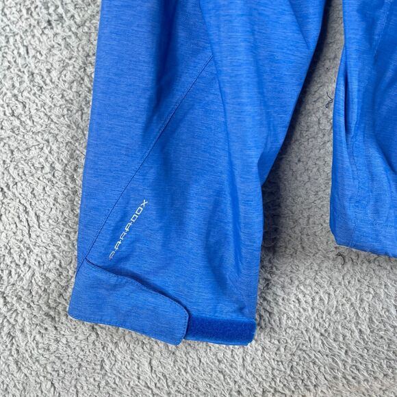 Paradox Full Zip Hooded Rain Jacket Mens XL Zip Pockets Lightweight Blue Coat - Picture 13 of 13